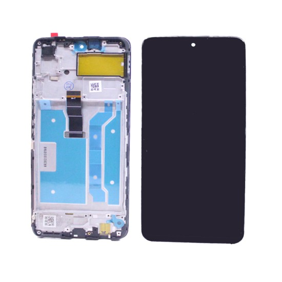 TOUCH+DISPLAY COM FRAME HUAWEI P SMART 2021/HONOR 10X LITE 6,67" PRETO